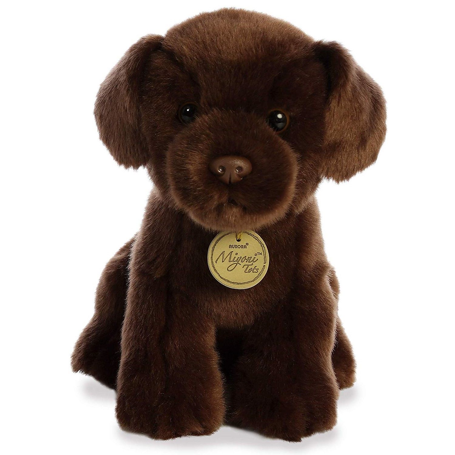 Chocolate Lab Pup 11 inch Miyoni Tots