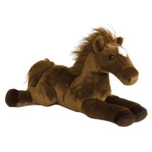 Outlaw Brown Horse Flopsie 12 Inch
