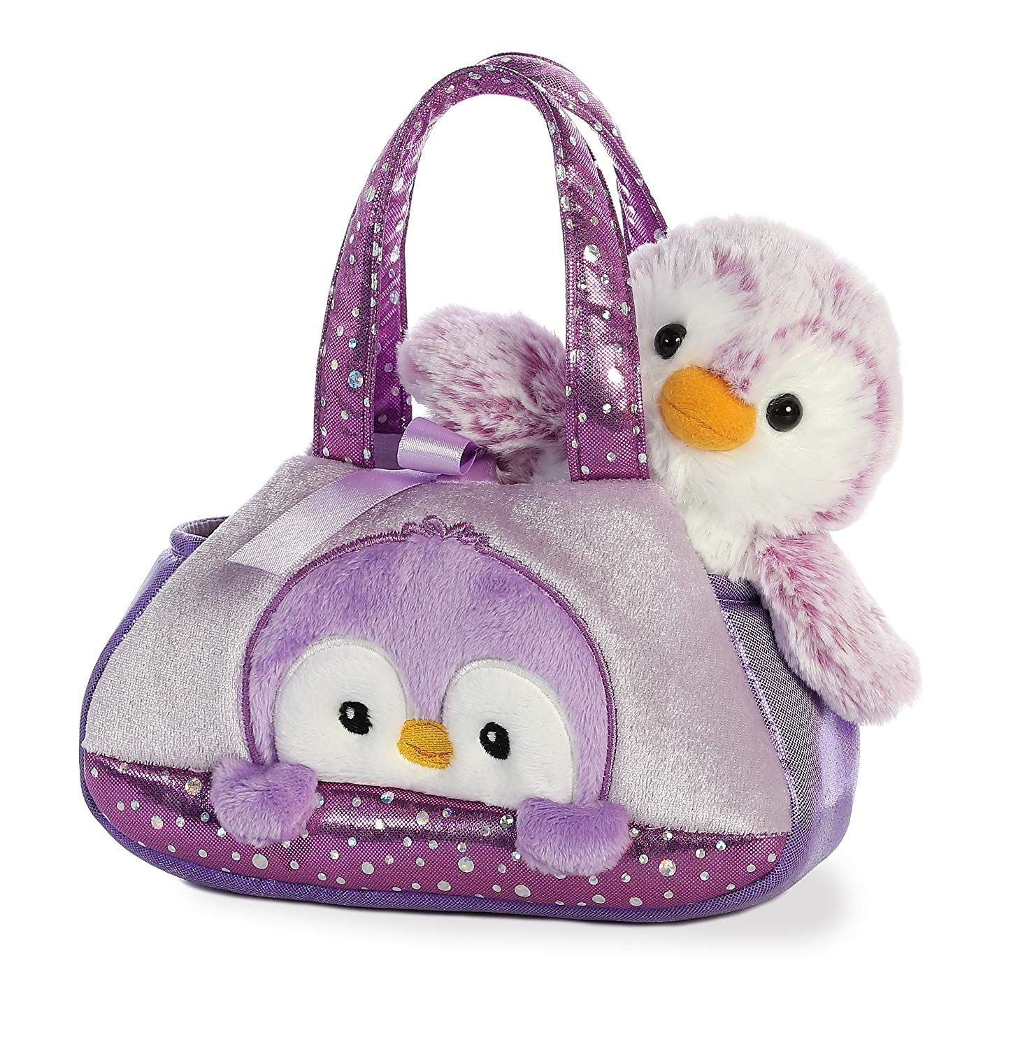 Pom Pom Purple Pal with Penguin