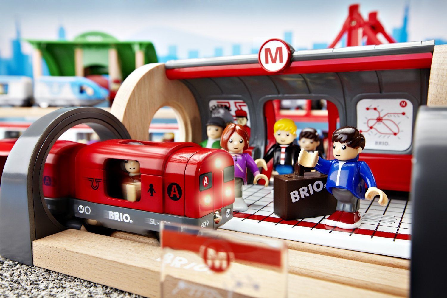 Brio Metro Railway Set