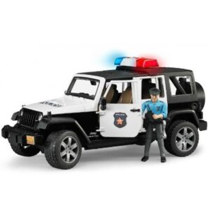 Jeep Wrangler Rubicon Police Vehicle with Policeman