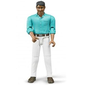 Man - Medium Skin, White Jeans