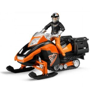Snowmobile with Driver & Accessories