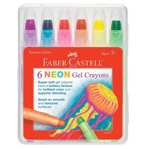 Neon Gel Crayons 6 Pack