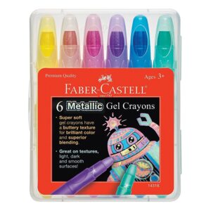 Metallic Gel Crayons 6 Pack