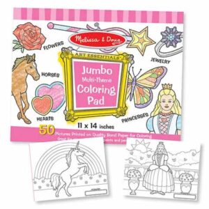 Jumbo Coloring Pad - Pink (11 in. x 14 in.)