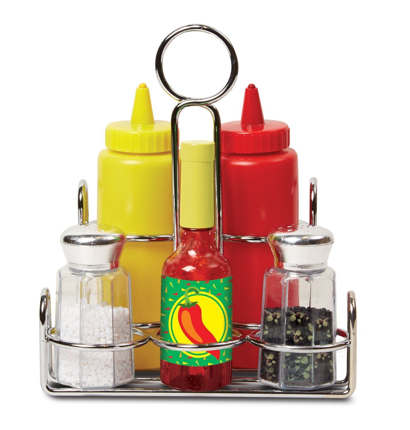 Condiment Set with Rack