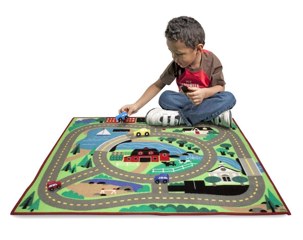 Round the Town Rug & Cars