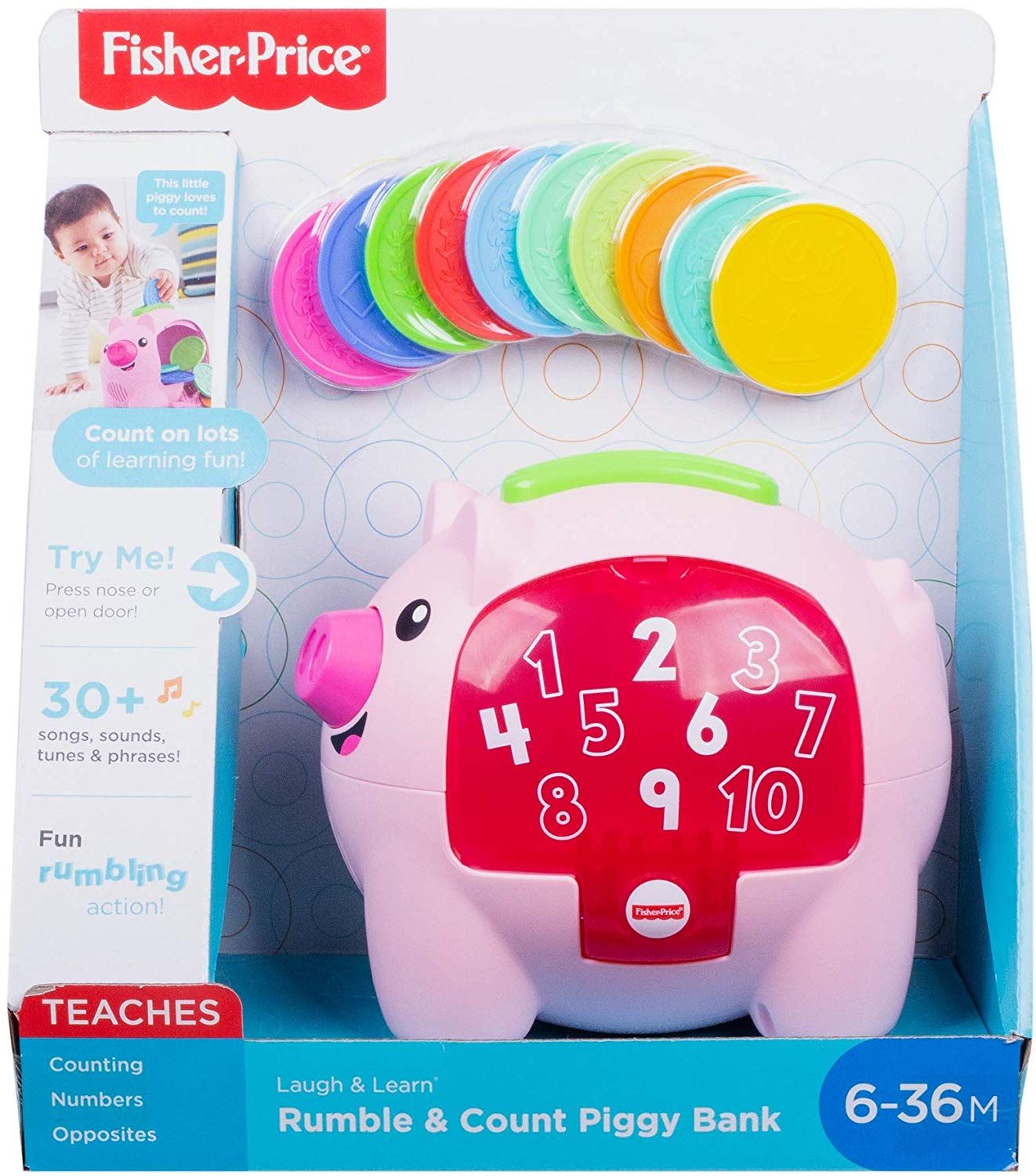 Laugh & Learn Rumble & Count Piggy Bank