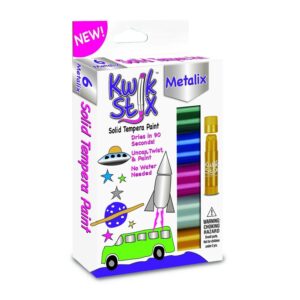 Kwik Stix Tempera Paint Stick 6 Pack Metalix Colors