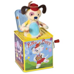 Polka Puppy Jack-in-the-Box