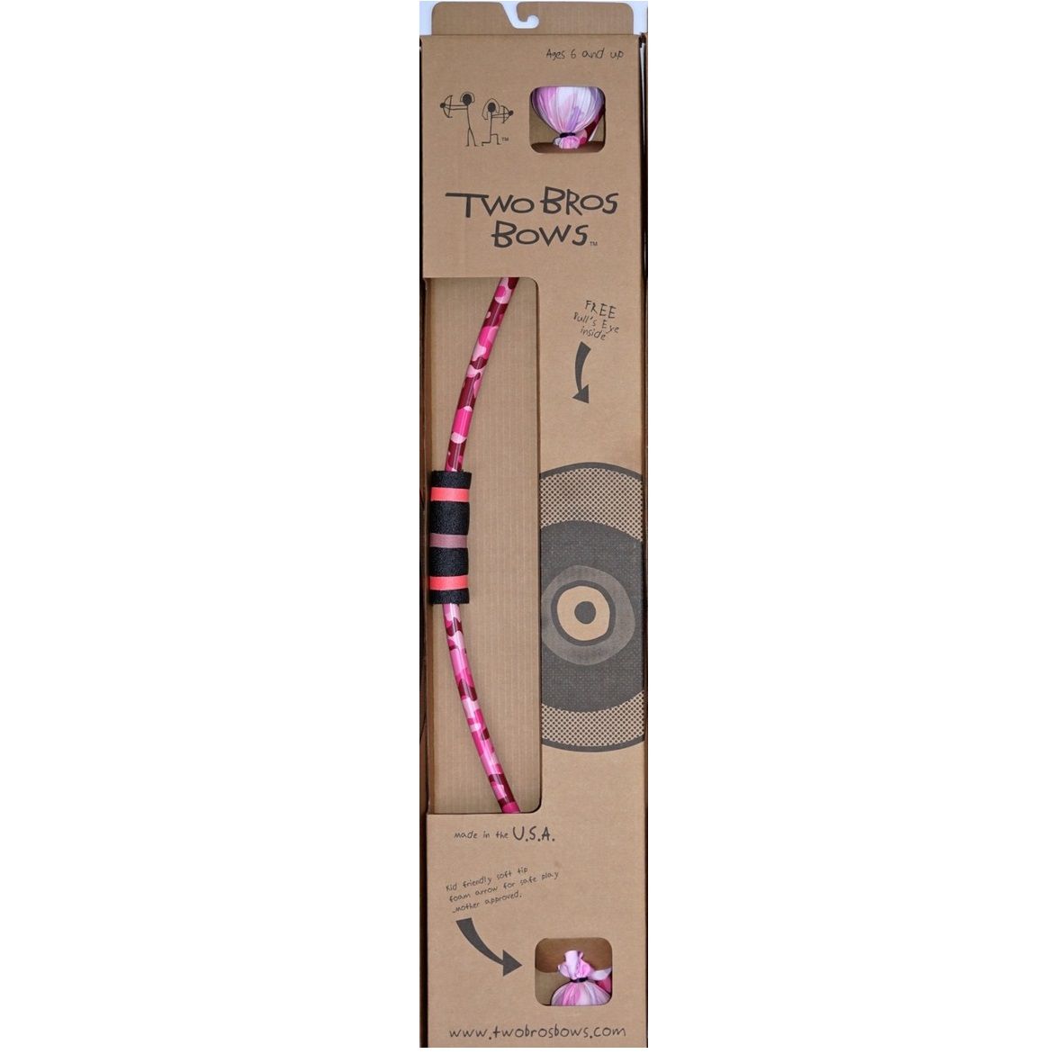 Pink Camo Bow & 2 Arrows Boxed Set