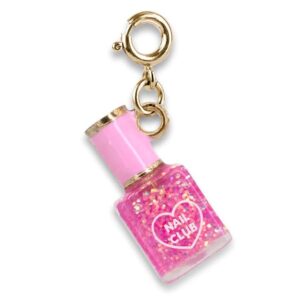 Gold Glitr  Nail Polish Charm