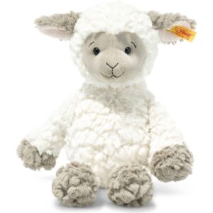 Lita Lamb White & Taupe 12 Inch