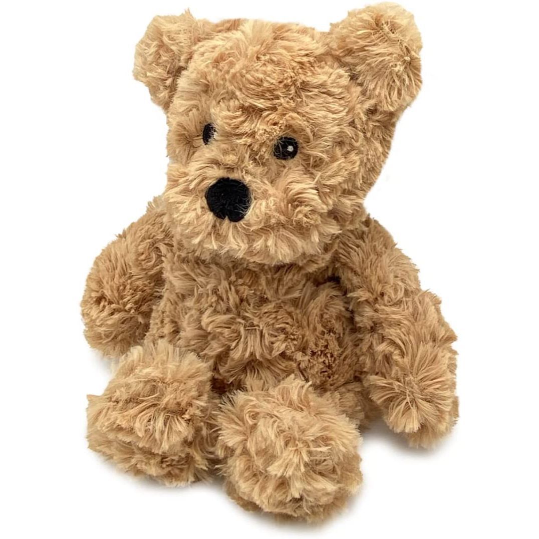 Brown Curly Bear Warmies Jr