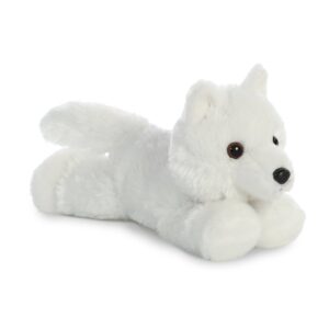 White Wolf Mini Flopsie 8 Inch