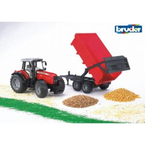 Massey Ferguson 7480 with Trailer