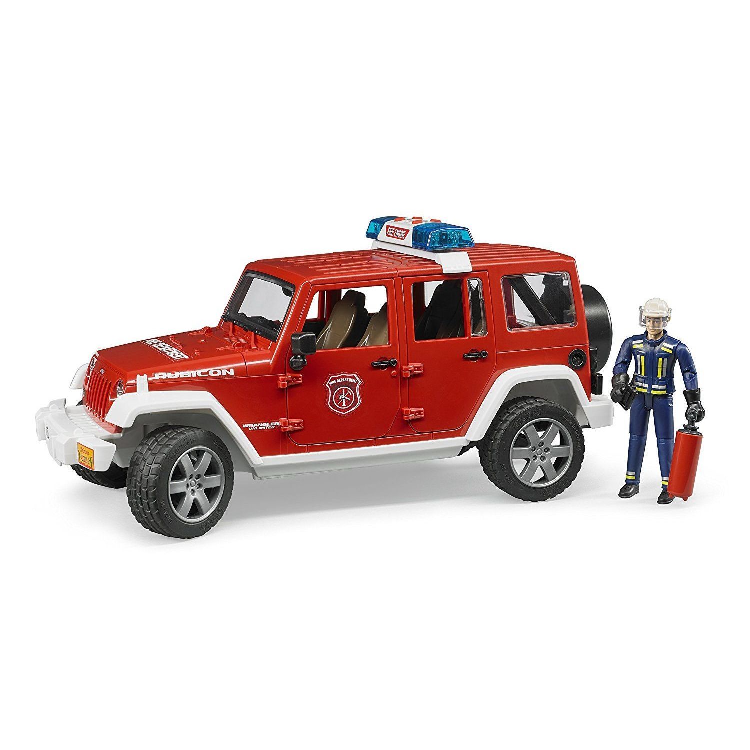 Jeep Wrangler Rubicon Fire Vehicle with Fireman