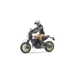 Ducati Cycle with Rider (White Helmet)