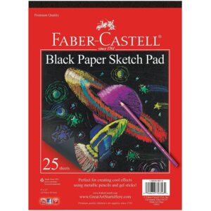 Black Paper Pad 9 in X 12 in