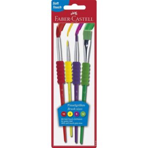 Soft Grip Paint Brushes (4)