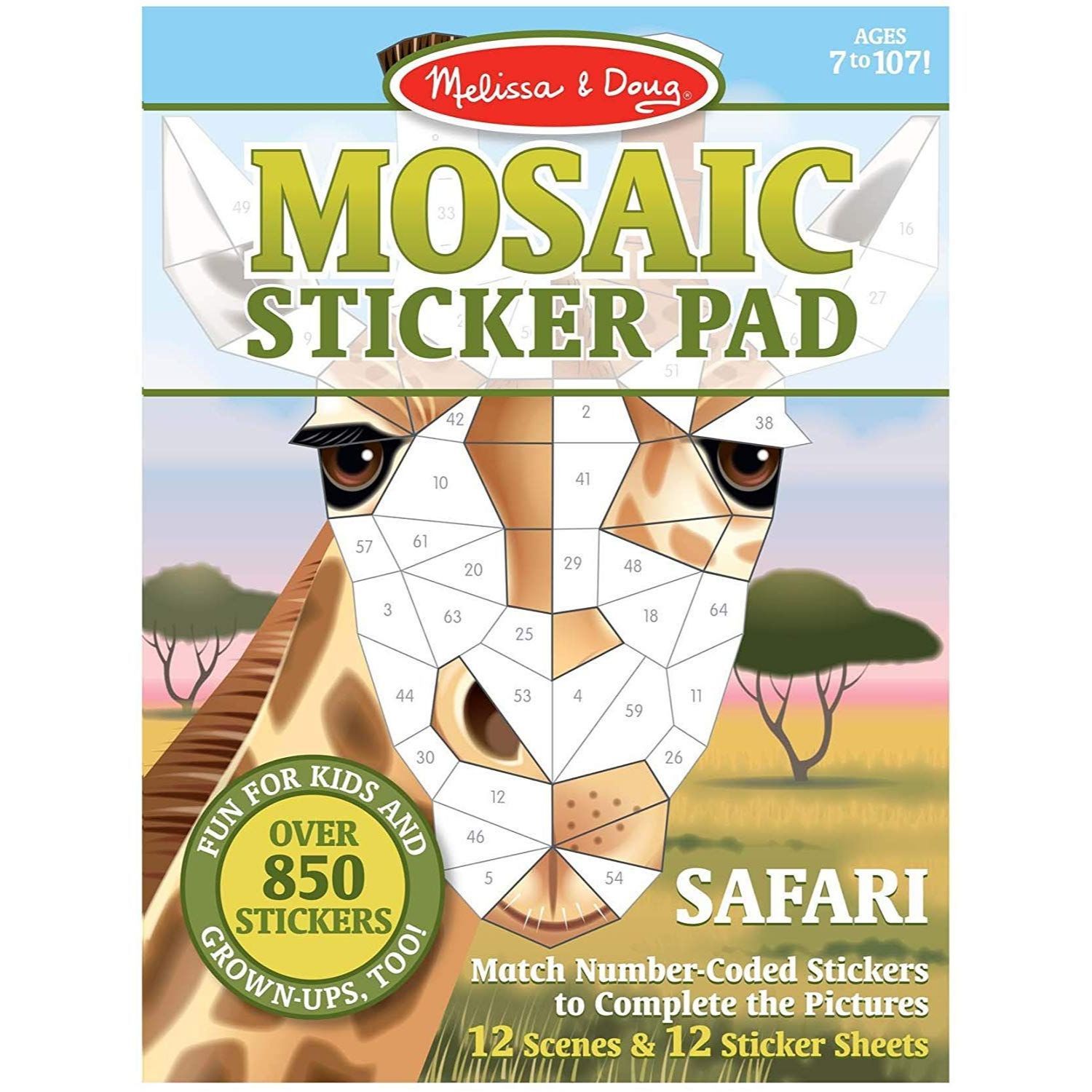 Safari Mosaic Sticker Pad
