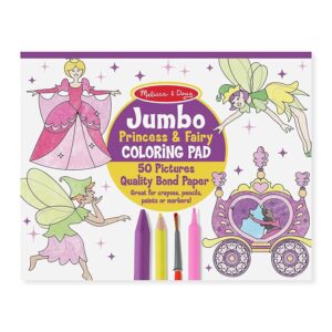 Jumbo Coloring Pad Princess & Fairy