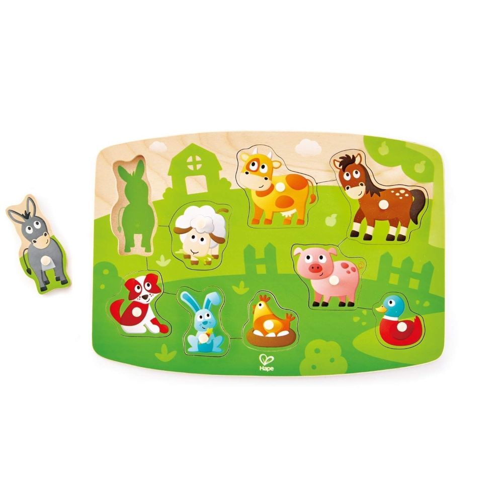 Farmyard Peg Puzzle 9 pcs.