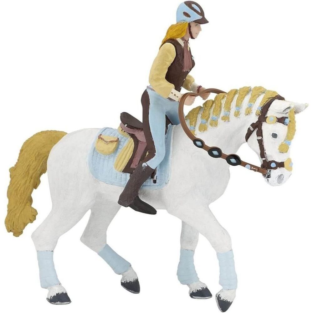 Trendy Riding Woman Blue