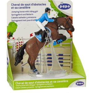 Jumping Horse W/Riding Girl