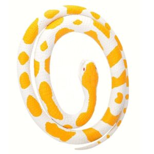 Albino Python Rubber Snake 46 inch
