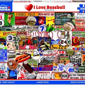I Love Baseball 1000 Pc