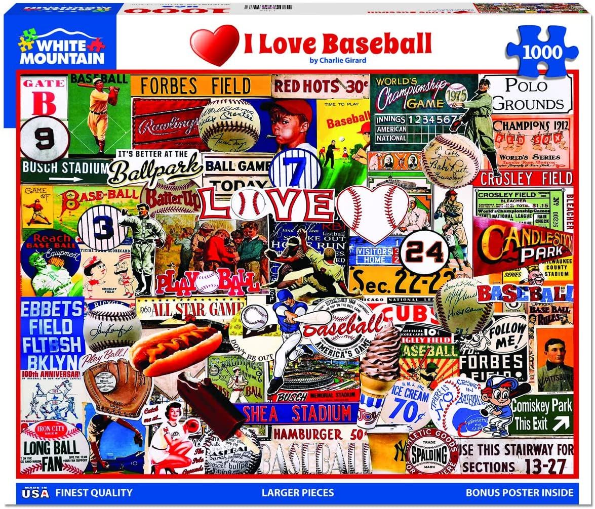 I Love Baseball 1000 Pc
