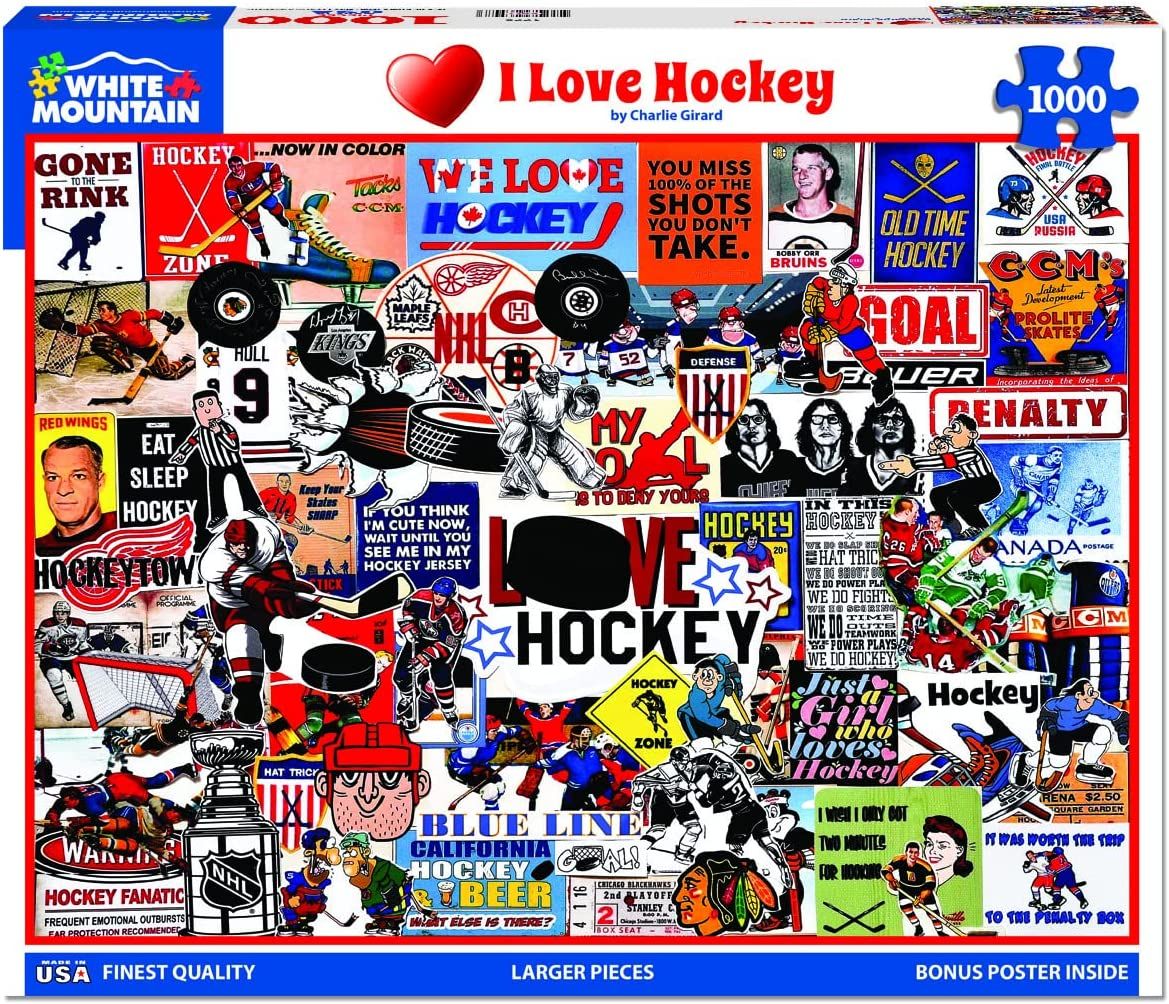 I Love Hockey 1000 Pc
