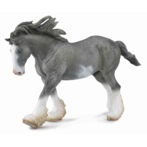 Black Sabino Roan Clydesdale Stallion Horse