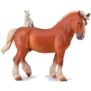 Draft Horse W/ Cat