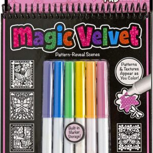 Butterflies & Flowers Velvet Coloring