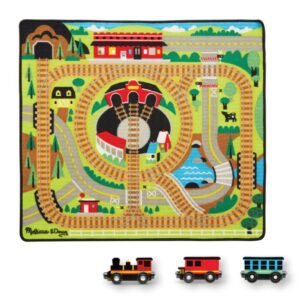 Round The Rails Train Rug