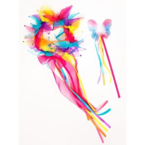 Rainbow Fairy Halo & Wand