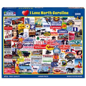 I Love North Carolina 1000 Piece