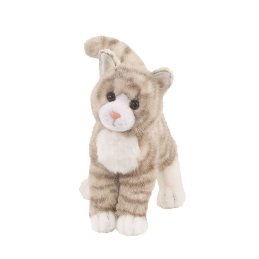 Zipper Grey Tabby Cat 12 Inch