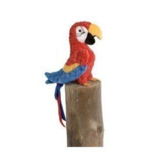 Gabby Red Parrot 7 Inch