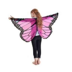 Monarch Pink Glitter Wings