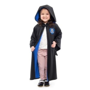 Blue Hooded Wizard Robe Medium
