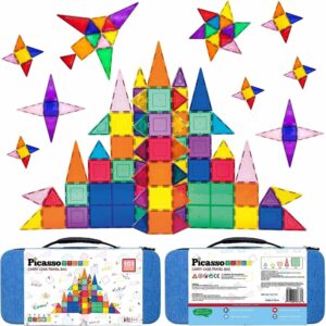 Magnetic Tile Set & Case 101 Piece