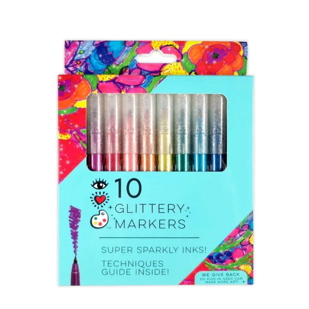 Glitter Markers 10 Pack