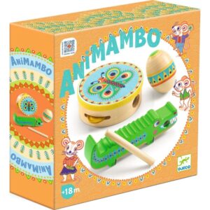 3 Piece Music Set - Guiro, Maracas, Tambourine
