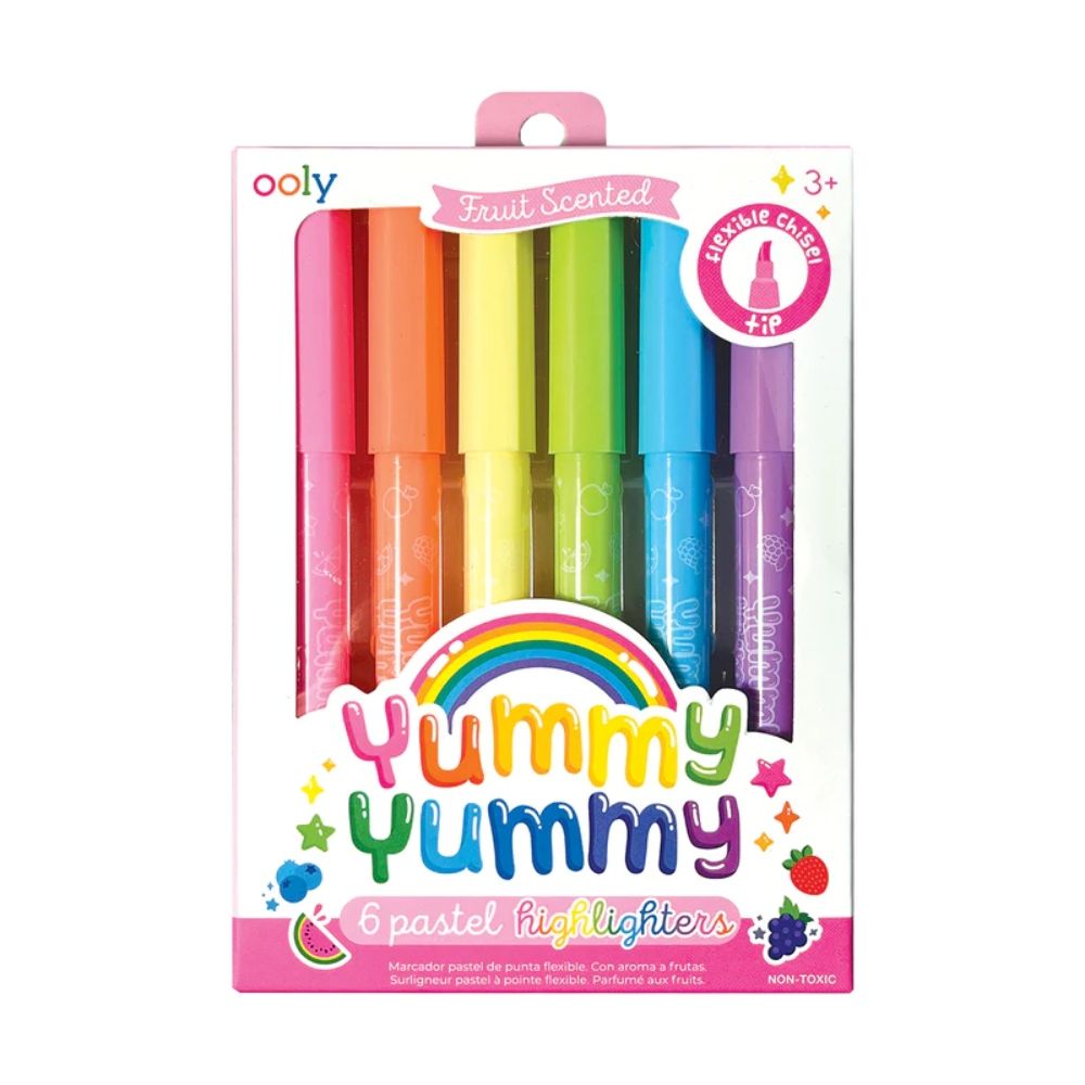 Yummy Yummy Scented Pastel Highlighters – 6 pk