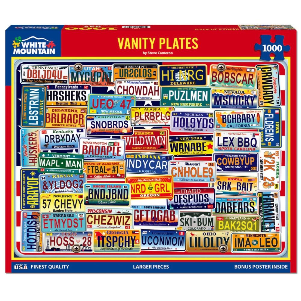 Vanity Plates 1000 Piece