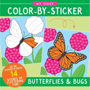 First Color by Sticker - Butterflies